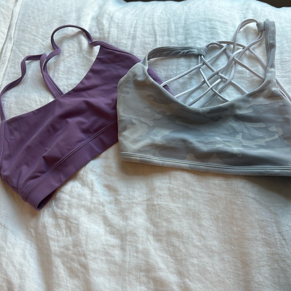 Lulu size 6 sports bras bundle! 35 for both!!
